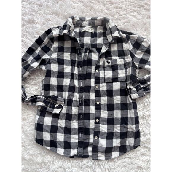 Abercrombie Kids Girls Sz. 13/14 Checkered Button Down Top. Cute - Picture 2 of 8